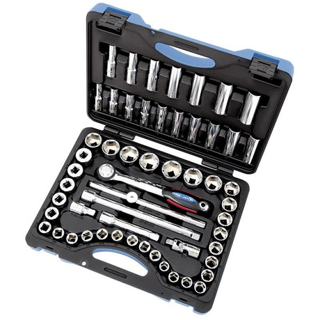 Jet 600341 55 Pc 1/2 Dr S.a.e./metric Socket Wrench Set - 6 Point - Mississauga Hardware Centre IncJet600341
