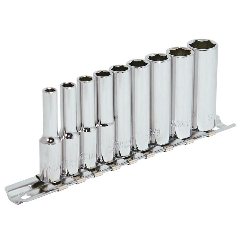 Jet 601107 9 Pc 1/4 Dr Deep S.a.e. Socket Set - 6 Point - Mississauga Hardware Centre IncJET601107