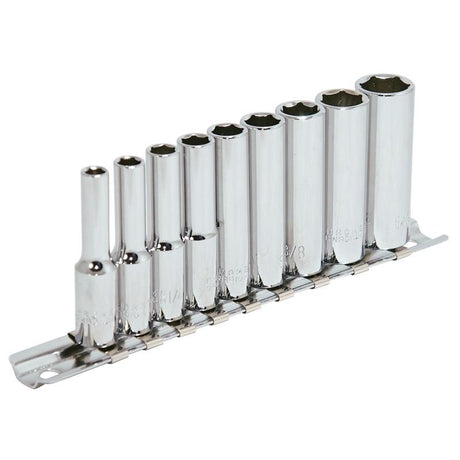 Jet 601107 9 Pc 1/4 Dr Deep S.a.e. Socket Set - 6 Point - Mississauga Hardware Centre IncJET601107