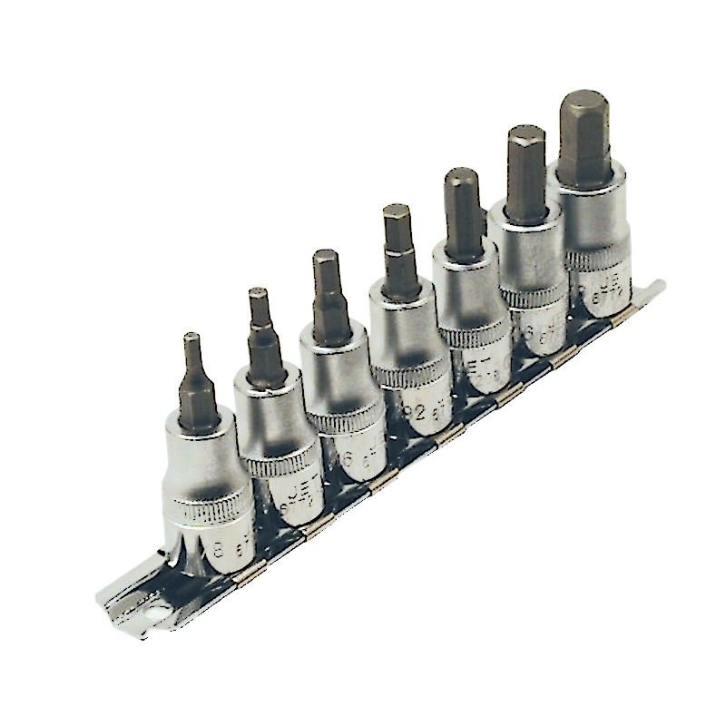 Jet 601201 7 Pc 3/8 Dr S.a.e. 2 Long Hex Bit Socket Set - Mississauga Hardware Centre IncJET601201