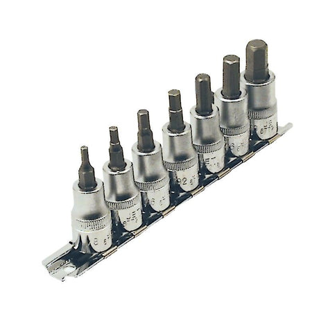 Jet 601201 7 Pc 3/8 Dr S.a.e. 2 Long Hex Bit Socket Set - Mississauga Hardware Centre IncJET601201