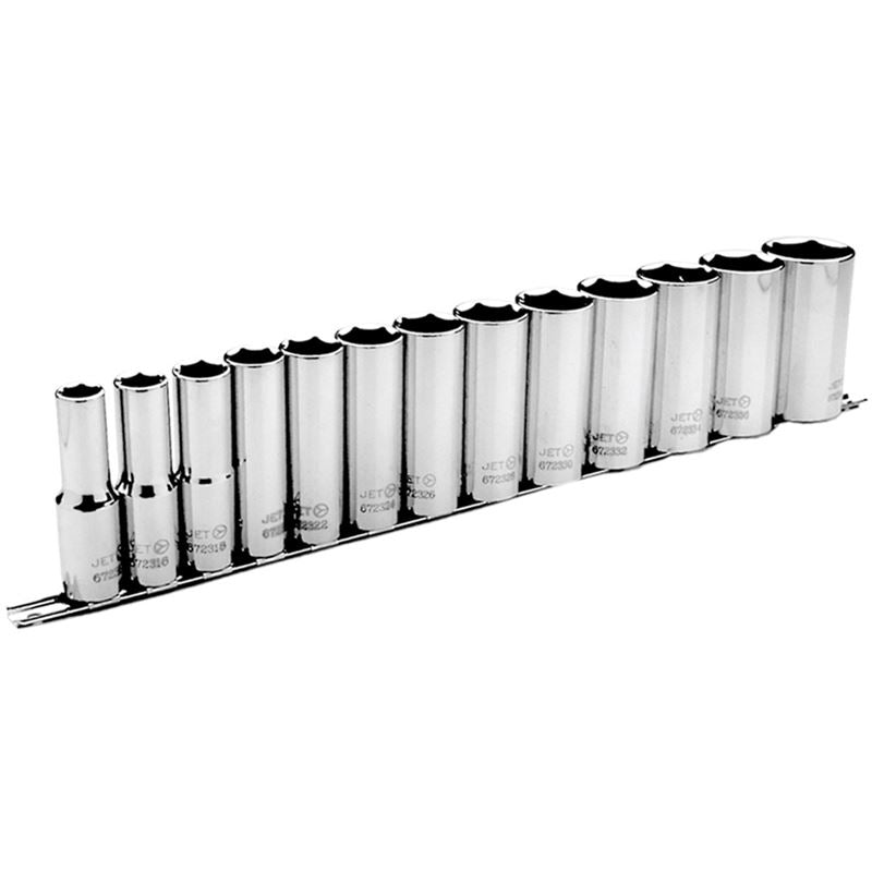 Jet 601313 13 Pc 1/2 Dr Deep S.a.e. Socket Set - 6 Point - Mississauga Hardware Centre IncJet601313
