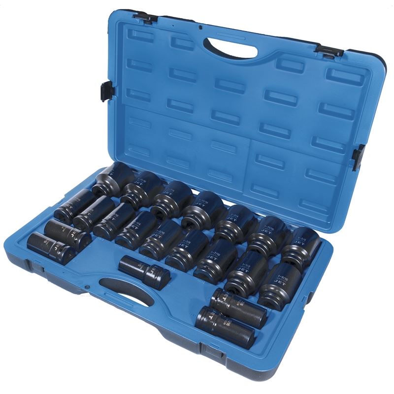 Jet 610410 21 Pc 3/4 Dr Deep S.a.e. Impact Socket Set - 6 Point - Mississauga Hardware Centre IncJET610410