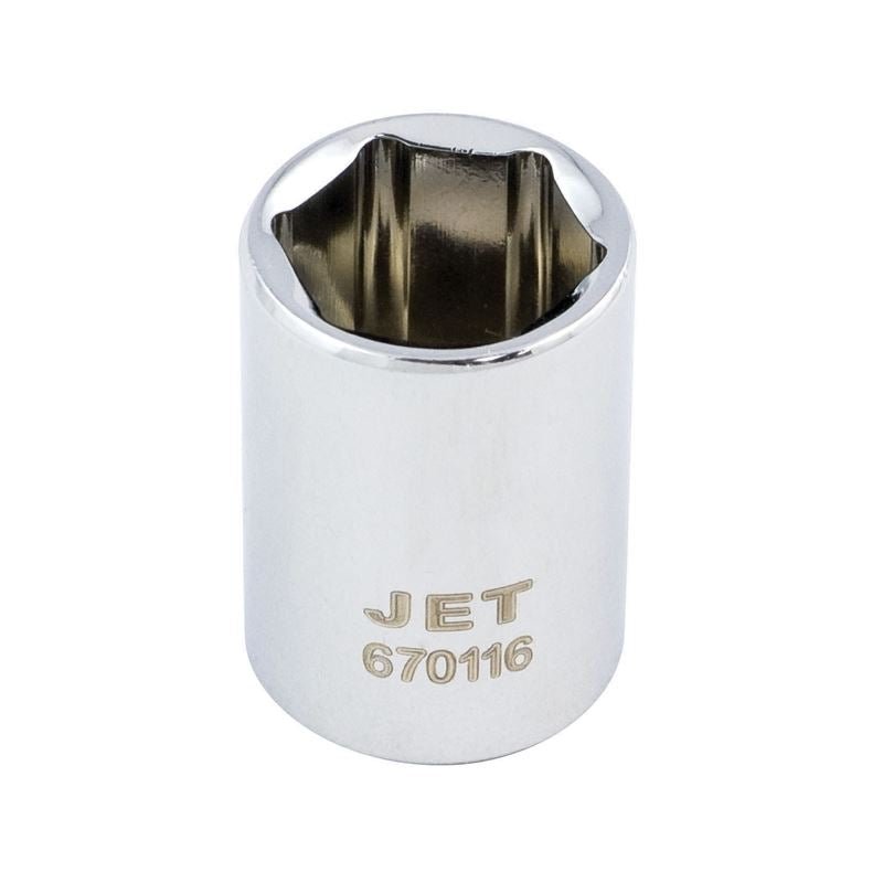 Jet 670108 1/4 Dr X 1/4 Regular Chrome Socket - 6 Point - Mississauga Hardware Centre IncJET670108
