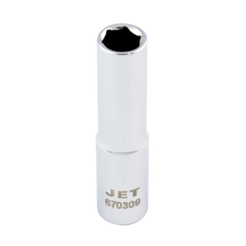 Jet 670312 1/4 Dr X 3/8 Deep Chrome Socket - 6 Point - Mississauga Hardware Centre IncJET670312