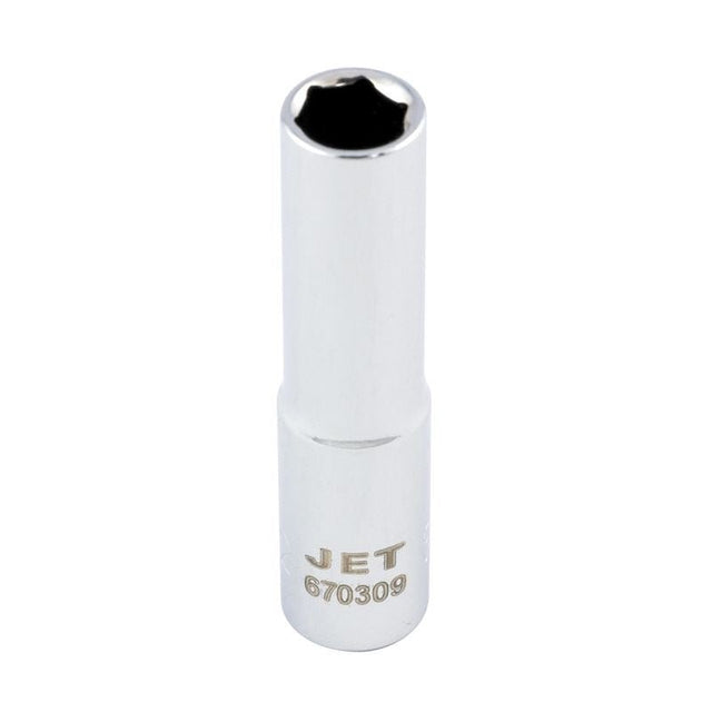 Jet 670316 1/4 Dr X 1/2 Deep Chrome Socket - 6 Point - Mississauga Hardware Centre IncJET670316