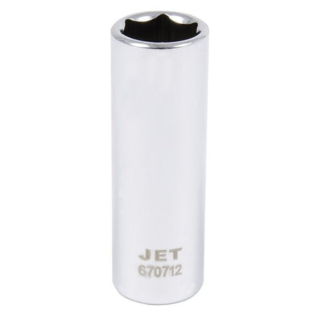 Jet 670712 1/4 Dr X 12mm Deep Chrome Socket - 6 Point - Mississauga Hardware Centre IncJET670712