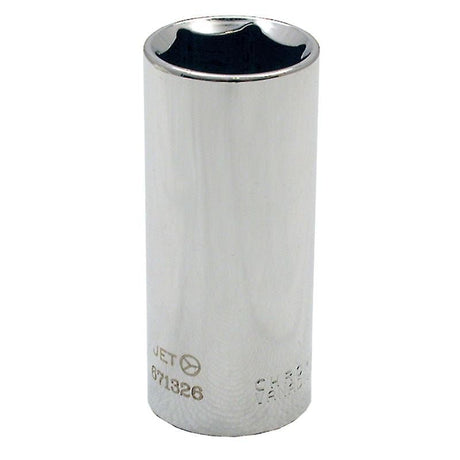 Jet 671326 3/8 Dr X 13/16 Deep Chrome Socket - 6 Point - Mississauga Hardware Centre IncJET671326