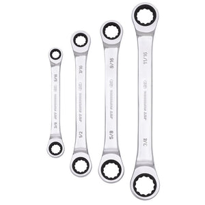 JET Ratcheting Double Box Wrench Set - SAE - 4 pc - Mississauga Hardware Centre IncJET700346