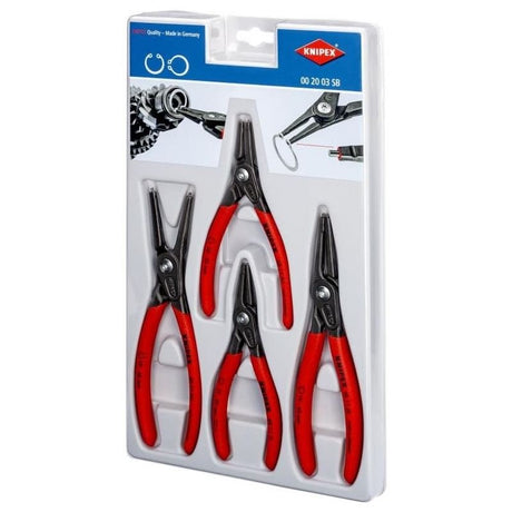 KNIPEX 00 20 03 SB Precision Circlip Snap - Ring Pliers 4 - Piece Set - Mississauga Hardware Centre Inc