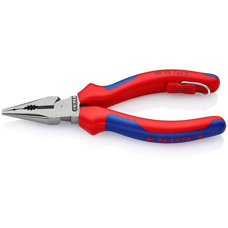 KNIPEX 08 22 145 T BKA 5 - 3/4 in Needle - Nose Combination Pliers, Multi - Component, Tethered Attachment - Mississauga Hardware Centre Inc