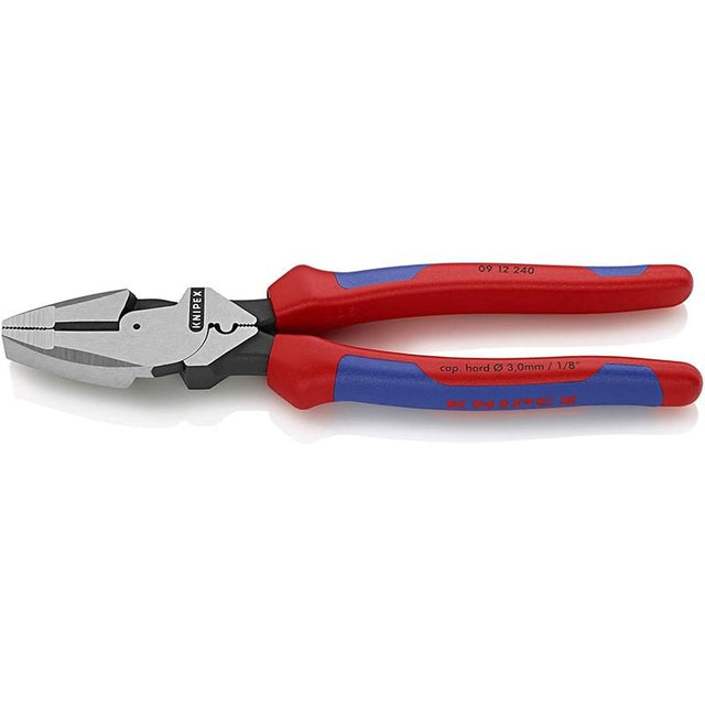 KNIPEX 09 12 240SBA 9 - 1/2 in High Leverage Lineman's, New England Multi - Component w/ Tape Puller and Crimper - Mississauga Hardware Centre Inc