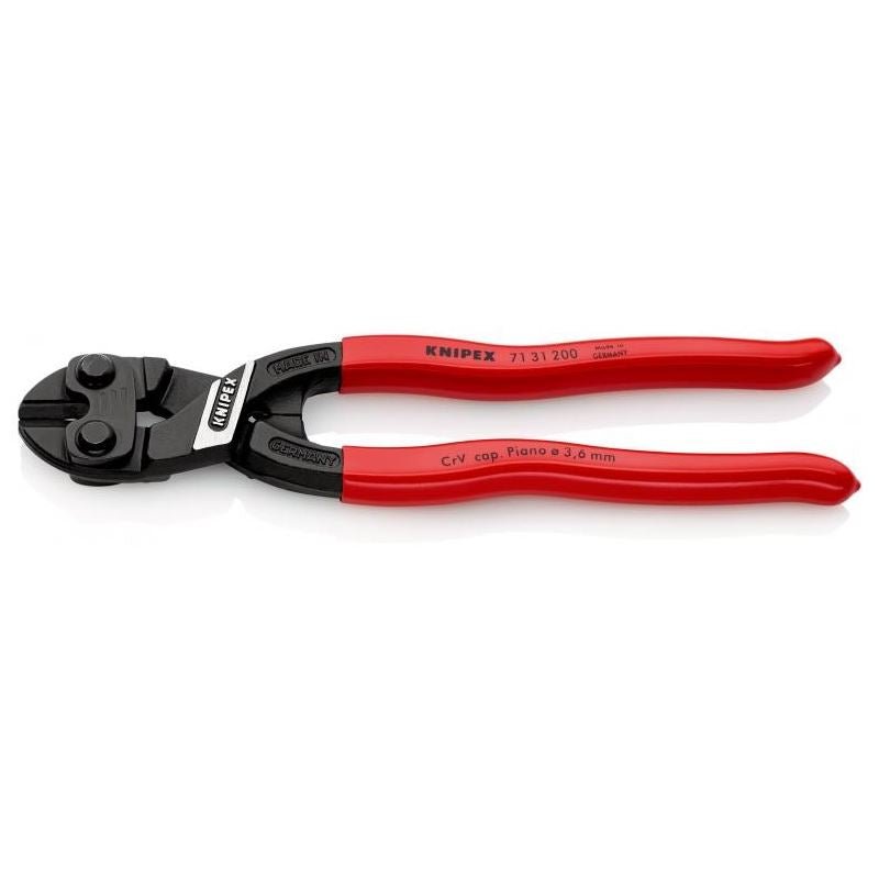 KNIPEX 71 31 200 SBA 8 in CoBolt Compact Bolt Cutter w/ Notched Blade - Mississauga Hardware Centre Inc