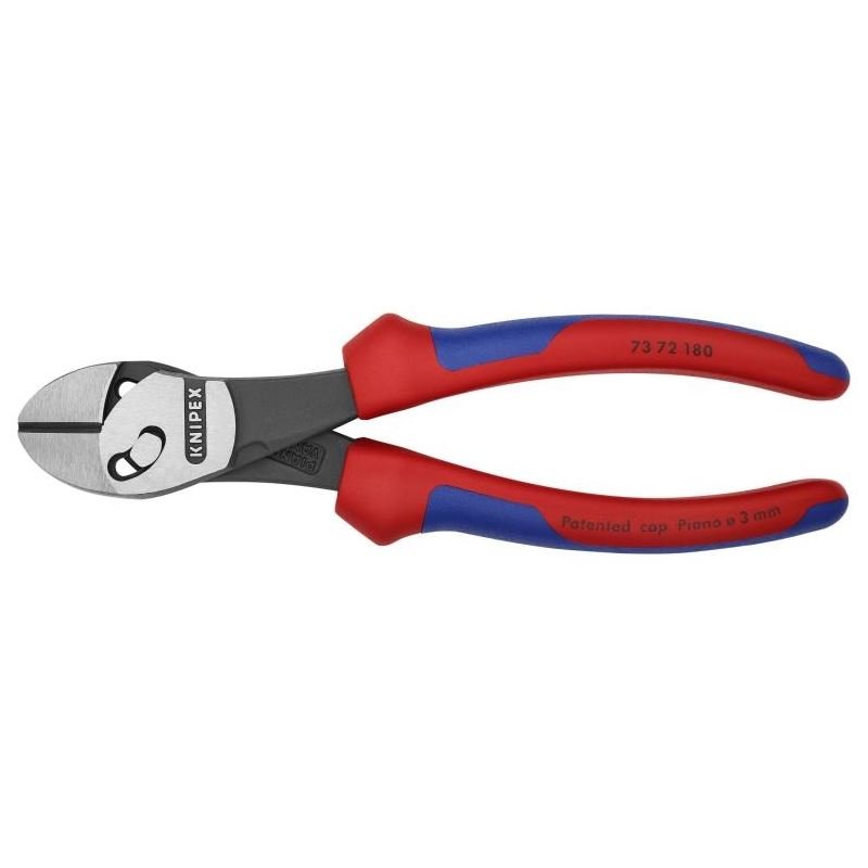 Knipex 73 72 180 BK 7 1/4in Twinforce Diagonal Super Cutters - Mississauga Hardware Centre Inc