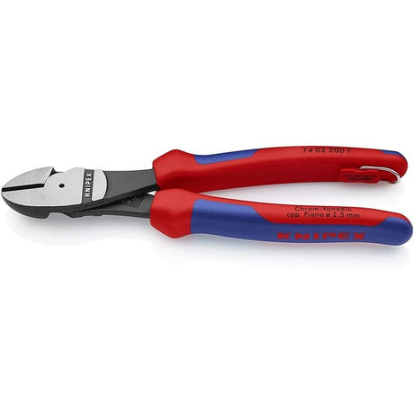 KNIPEX 74 02 200 T BKA 8 in High Leverage Diagonal Cutters, Multi - Component, Tethered Attachment - Mississauga Hardware Centre Inc