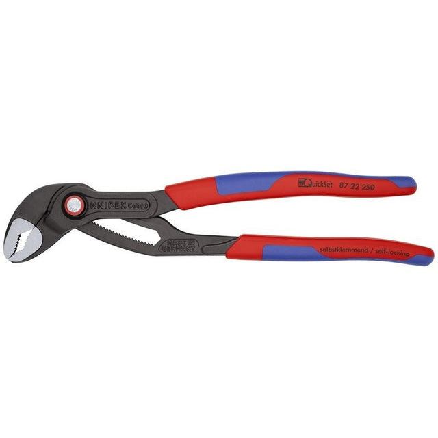 KNIPEX 87 22 250 SBA 10in Cobra QuickSet Water Pump Pliers - Mississauga Hardware Centre Inc