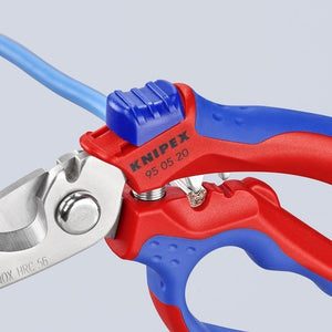 KNIPEX 95 05 20 US 6 - 1/4in Angled Electricians' Shears - Mississauga Hardware Centre Inc