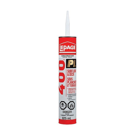 Lepage PL400 825ml Subfloor Adhesive - Mississauga Hardware Centre Inc
