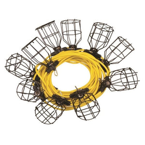 LightWay 100 ft. 10 Bulb Caged LED String Worklight - Mississauga Hardware Centre Inc