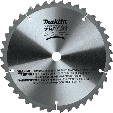 Makita A - 90912 7 - 1/2in 40T Carbide Tipped Miter Saw Blade - Mississauga Hardware Centre IncMakitaA-90912
