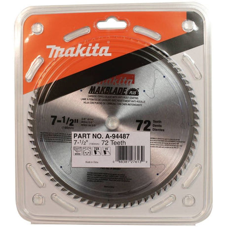 Makita A - 94487 7 - 1/2in 72T Carbide Tipped Miter Saw Blade - Mississauga Hardware Centre IncMakitaA-94487