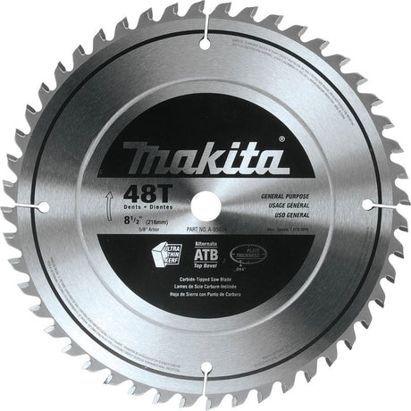 Makita A - 95934 8â€‘1/2in 48T Carbideâ€‘Tipped Miter Saw Blade - Mississauga Hardware Centre IncMakitaA-95934