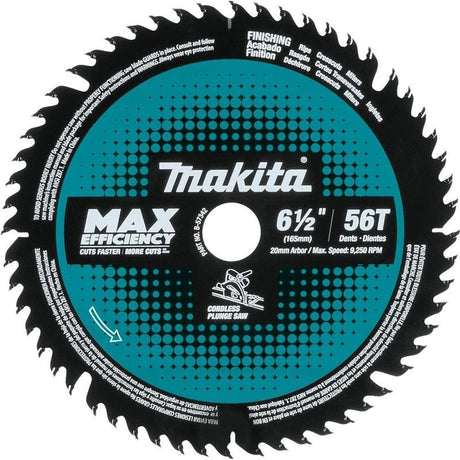 Makita B - 57342 6 - 1/2in 56T Carbide Tipped Max Efficiency Cordless Plunge Saw Blade - Mississauga Hardware Centre IncMakitaB-57342