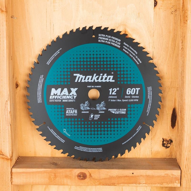 MAKITA B - 66983 12 in 60T Carbide - Tipped Max Efficiency Miter Saw Blade - Mississauga Hardware Centre IncMakitaB-66983