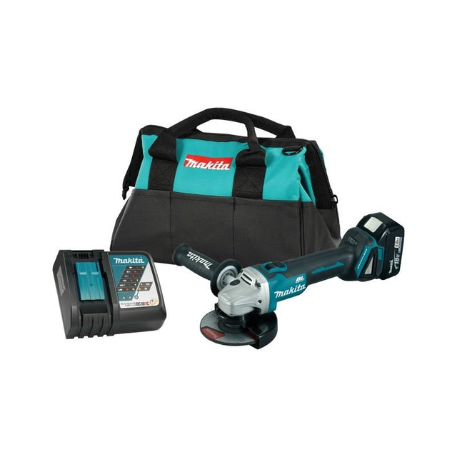Makita DGA506RTX5 18V LXT Brushless Cordless 5in Angle Grinder w/ Slide Switch, ADT and XPT (5.0 Ah Kit) - Mississauga Hardware Centre IncMakitaDGA506RTX5
