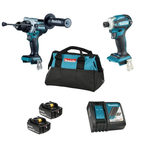 Makita DLX2455TX4 18V LXT Brushless Cordless 2 Tool Combo Kit (5.0 Ah x2) - Mississauga Hardware Centre IncMakitaDLX2455TX4