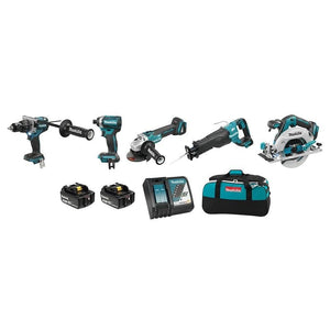 Makita DLX5041TX1 18V (5.0 Ah) LXT 5 Tool Combo Kit - Mississauga Hardware Centre IncMakitaDLX5041TX1