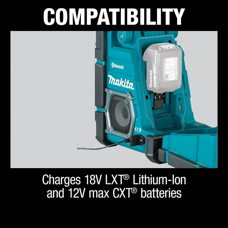 Makita DMR300 18V LXT / 12V MAX CXT Lithiumâ€‘Ion Cordless or Electric Job Site Charger / Radio with Bluetooth - Mississauga Hardware Centre IncMakitaDMR300