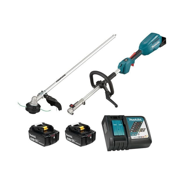 Makita DUX18RMEX2 18V LXT (4.0 Ah) BL Split Shaft Power Unit with EM409MP 13in Line Trimmer Attachment - Mississauga Hardware Centre IncMakitaDUX18RMEX2