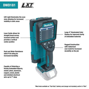 Makita DWD181ZJ 18V LXT Cordless Wall Scanner (Tool Only) - Mississauga Hardware Centre IncMakitaDWD181ZJ