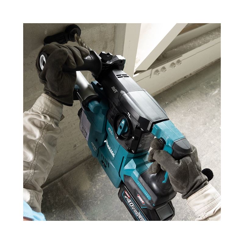 Makita HR008GM202 40V max XGT Brushless Cordless 1 - 3/16in SDS - PLUS Rotary Hamer w/ DX10 Dust Extraction Attachment, AVT, AFT, AWS and XPT (4.0 Ah) - Mississauga Hardware Centre IncMakitaHR008GM202