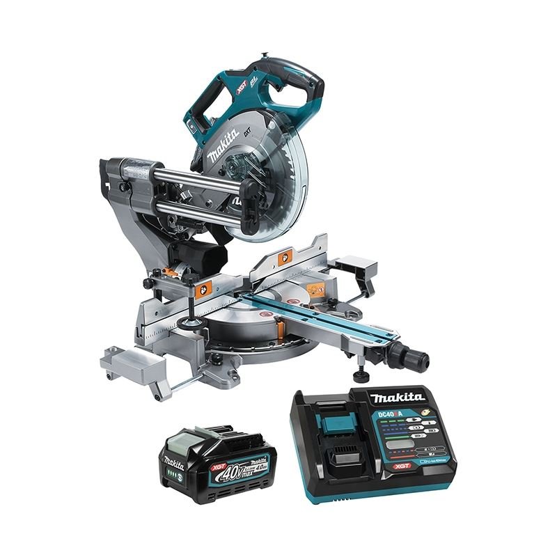 Makita LS002GM102 40V max XGT Brushless Cordless 8 - 1/2" Dual Compound Sliding Mitre Saw w/ AWS (4.0Ah Kit) - Mississauga Hardware Centre IncMakitaLS002GM102