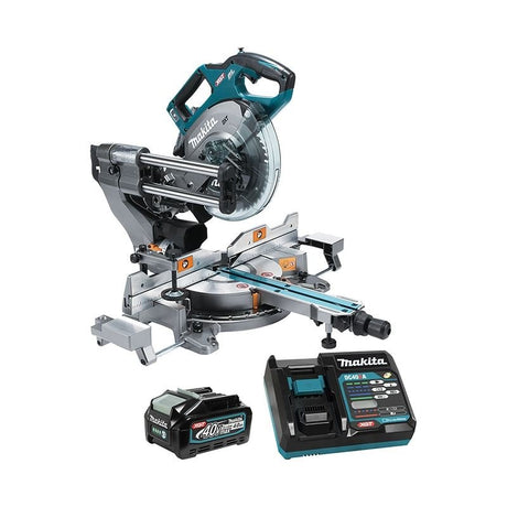 Makita LS002GM102 40V max XGT Brushless Cordless 8 - 1/2" Dual Compound Sliding Mitre Saw w/ AWS (4.0Ah Kit) - Mississauga Hardware Centre IncMakitaLS002GM102