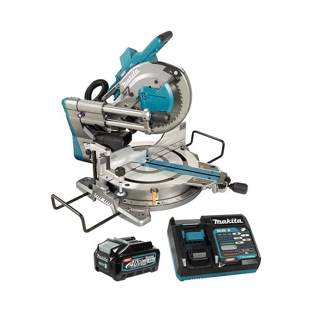 Makita LS004GM102 40V XGT 10in Dual Compound Sliding Mitre Saw w/ AWS (4.0Ah Kit) - Mississauga Hardware Centre IncMakitaLS004GM102