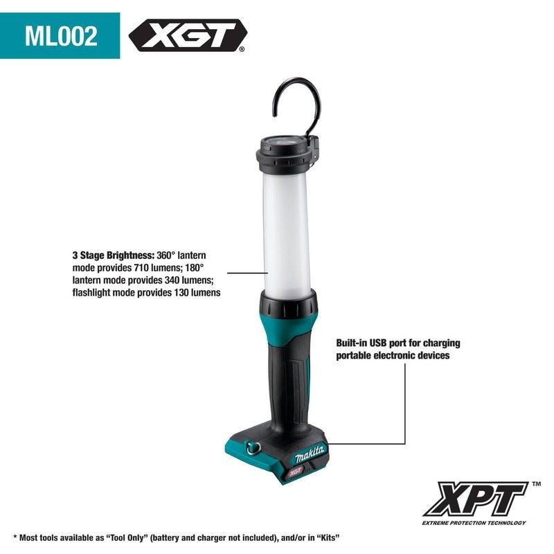Makita ML002G 40V MAX XGT 710 Lumen LED Worklight - Mississauga Hardware Centre IncMakitaML002G