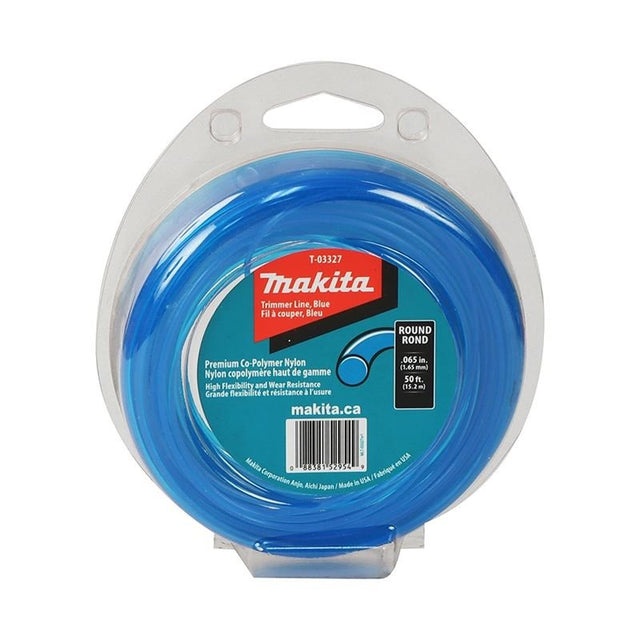 Makita T - 03327 Blue Round Trimmer Line 0.65 in 50 Ft - Mississauga Hardware Centre IncMakitaT-03327