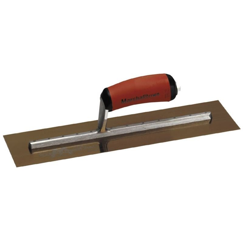 Marshaltown | MXS205GD 20" X 5" Golden Stainless Steel Finishing Trowel with DuraSoft Handle - Mississauga Hardware Centre IncMarshalltown13452