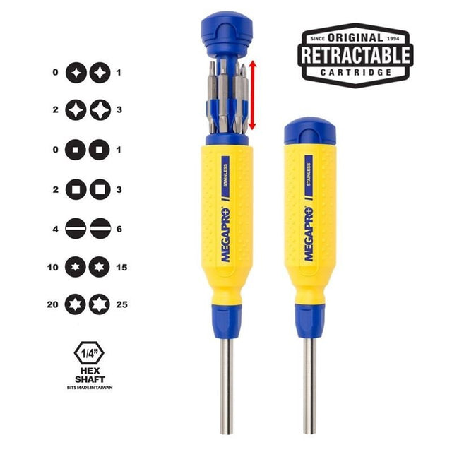 MEGAPRO Stainless Steel Screwdriver - Mississauga Hardware Centre IncMEGAPRO151SS