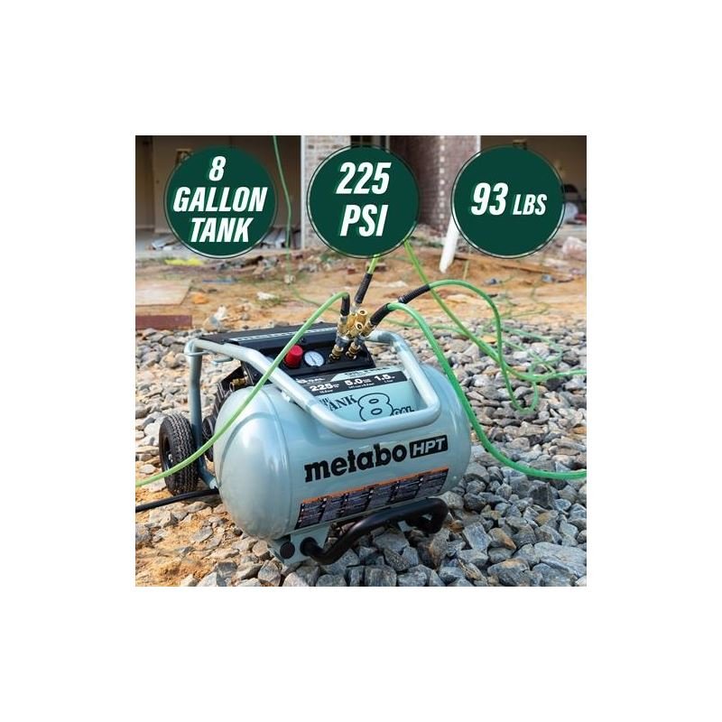 metabo HPT EC1315SM The TANK 8 - Gal Trolley Air Compressor - Mississauga Hardware Centre Inc