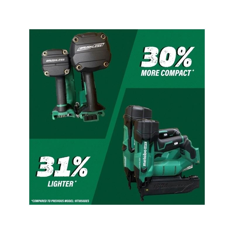 metabo HPT NT1850DFM 18V Compact Cordless 18 Gauge Brad Nailer - Mississauga Hardware Centre Inc
