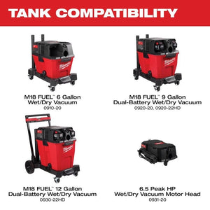 Milwaukee 0912 - 20 9 Gallon Wet/Dry Vacuum Tank - Mississauga Hardware Centre Inc