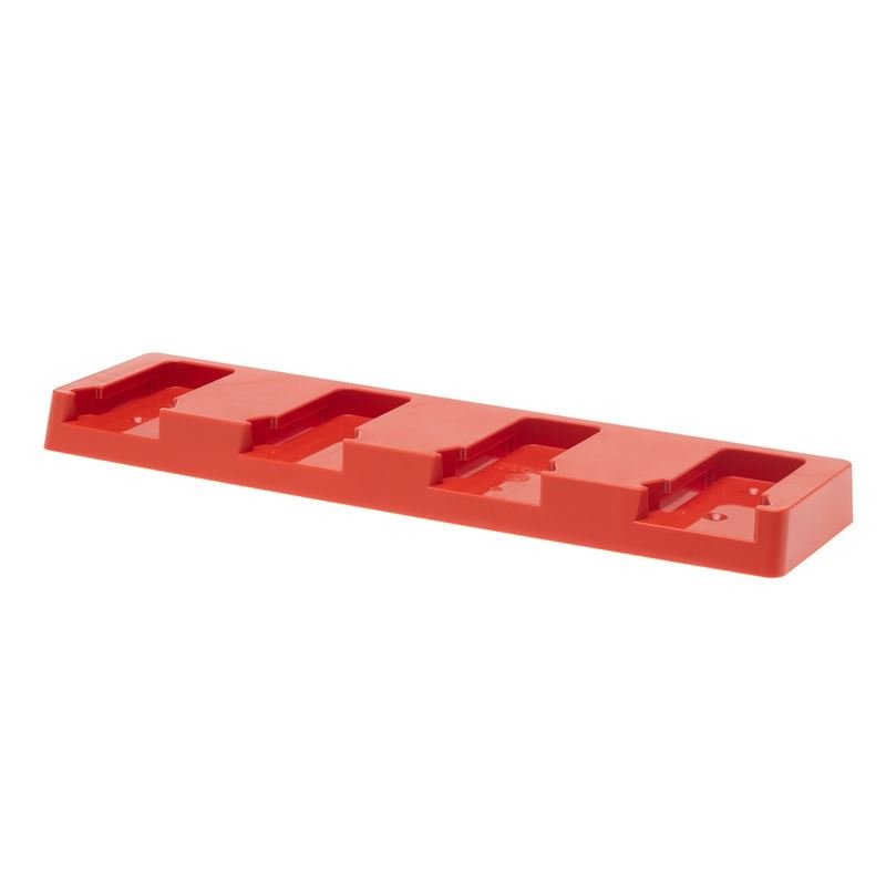 Milwaukee 18V 4 - unit Battery Holder - Mississauga Hardware Centre Inc48 TOOLSBH-MIL-RED-04