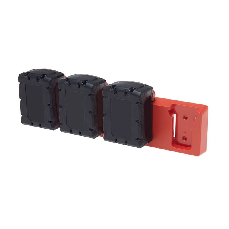 Milwaukee 18V 4 - unit Battery Holder - Mississauga Hardware Centre Inc48 TOOLSBH-MIL-RED-04