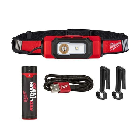 Milwaukee 2116 - 21 REDLITHIUM USB BEACON Hard Hat Light - Mississauga Hardware Centre Inc