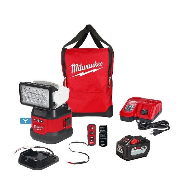Milwaukee 2123 - 21HD M18 Utility Remote Control Search Light w/ Portable Base Kit - Mississauga Hardware Centre Inc