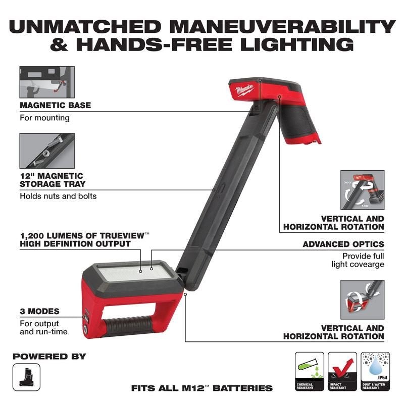 Milwaukee 2126 - 20 M12 Underbody Light Bare Tool - Mississauga Hardware Centre Inc